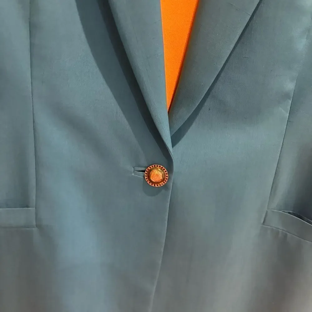 Versace Teal Blazer